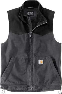 Carhartt Men's 106433 Montana Rugged Flex® Duck Relaxed Fit Vest Large Shadow/Black