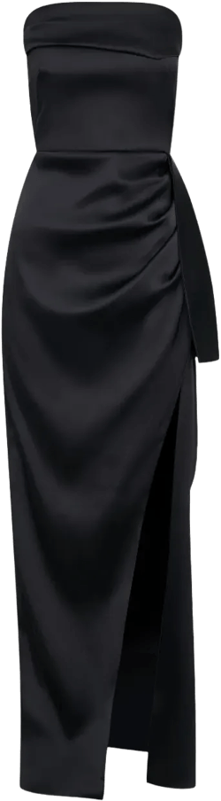 Erelyn strapless draped maxi dress