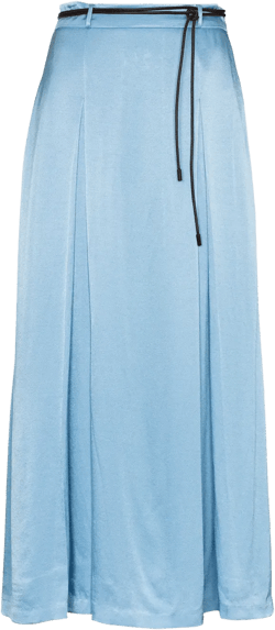 Malia pleated midi skirt