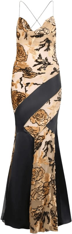 floral-motif dress