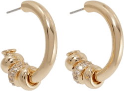 The Pavé Slider hoop earring