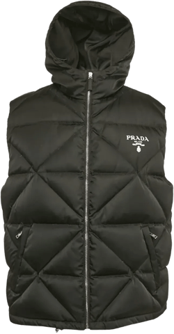 quilted down gilet