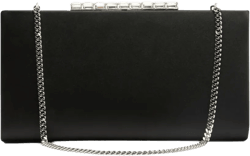 crystal-embellished satin clutch