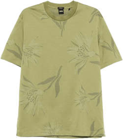 floral-print cotton t-shirt