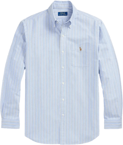 striped button-down shirt