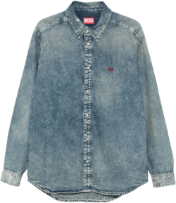 button-down denim shirt