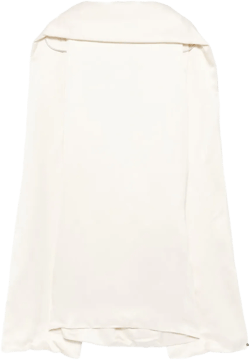 raw-edge silk dress