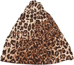 leopard-print beanie