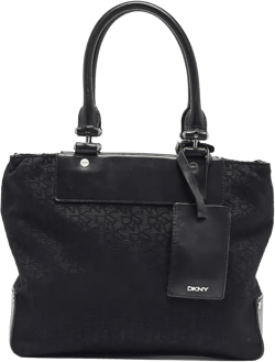 monogram-pattern tote bag