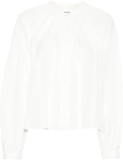 Janelle crochet-detailed blouse