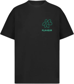 flower-graphic T-shirt