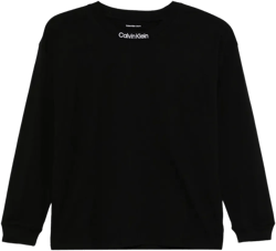logo-patch long-sleeve top