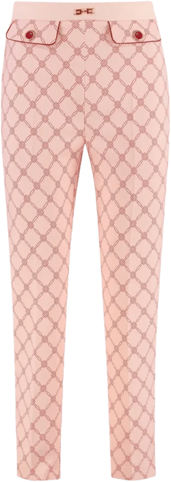 geometric-print trousers