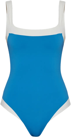 square-neck swimsuit
