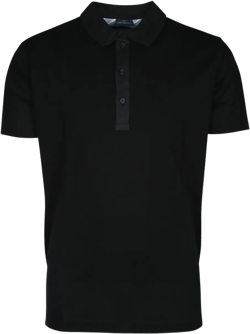 buttoned cotton polo shirt