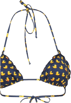 Sagittarius rubber-ducky ruffled bikini top