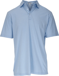 striped cotton polo shirt