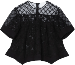 beaded lace top