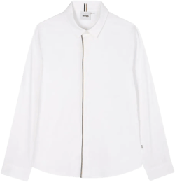 zip-front shirt