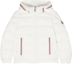 Moncler Women's White Hooded Quilted Jacket