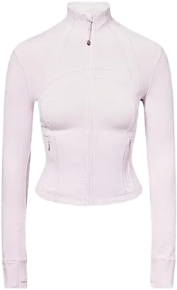lululemon Women's Pink Nulu Cropped Stretch-Woven Jacket