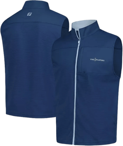 Men's Navy The Players Ottoman Knit Full-Zip Vest