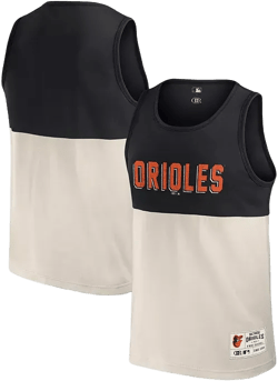 Darius Rucker Collection by Men's Black/Cream Baltimore Orioles Color Block Tank Top