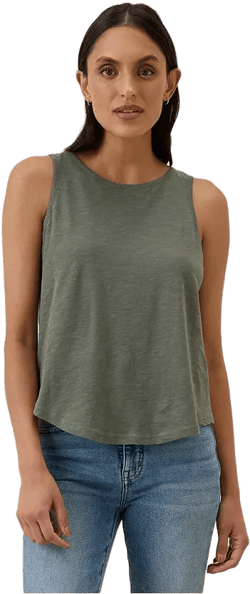 Women's Organic Cotton Featherweight Slub Reversible Tank