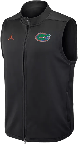 Men's Black Florida Gators Primetime Victory Performance Full-Zip Vest