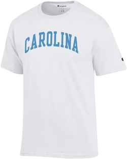 Men's White North Carolina Tar Heels Basic Arch T-Shirt