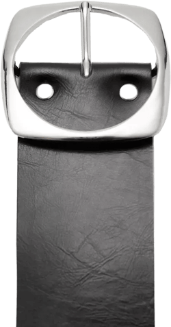 Women's Oval Buckle Leather Belt