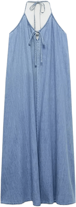 Women's Strappy Denim Dress