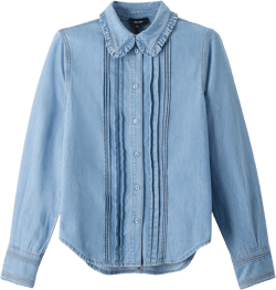 Denim Feminine Shirt - Size 8
