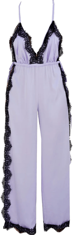 Women's Pink / Purple Pop Lavender Open Side Romper In Multi