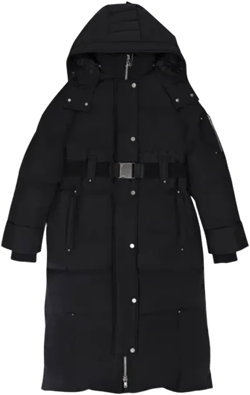 W Cloud Long Parka N Black Parka