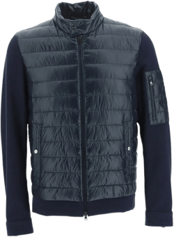 Nylon Ultralight And Yoga Bomber Jacket In Navy Blue