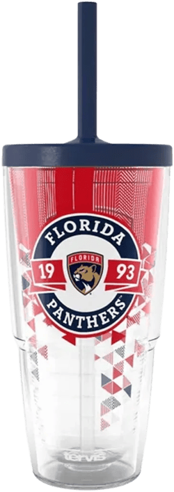 Florida Panthers 24oz. Shatter Classic Tumbler With Straw Lid In Transparent