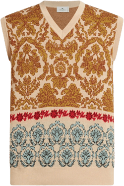 jacquard-pattern waistcoat