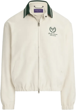 Cotton And Cashmere Bomber Jacket In White