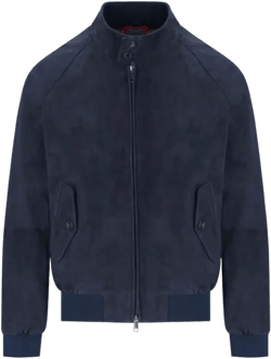 G9 Suède Navy Blue Bomber Jacket
