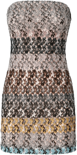 strapless embellished mini cocktail dress