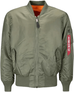 Ma-1 Heritage Zip-fastening Bomber Jacket In Green