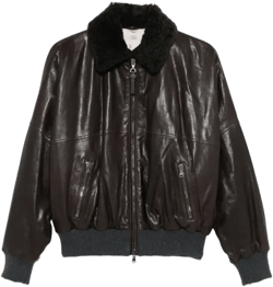 Leather Jacket In Black
