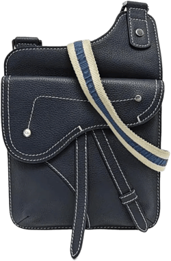 Saddle leather crossbody bag
