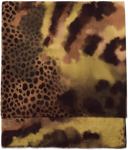 ANIMAL PRINT SILK MODAL SCARF