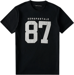 Aeropostale Large 87 Appliqué Graphic Tee