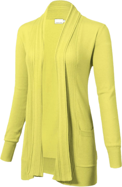 Allsense Women's Open-Front Cardigan Sweater with Pocket