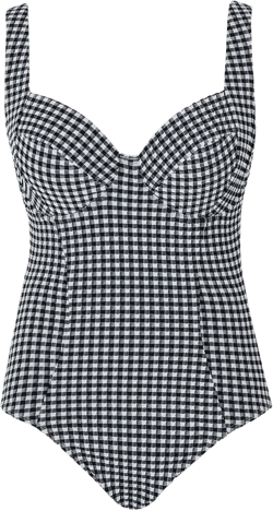 Panache Women's Paloma Gingham Swimsuit – Balcony Support, Retro Chic Style