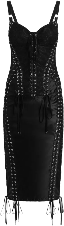 panelled midi dress