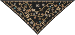 embellished silk scarf